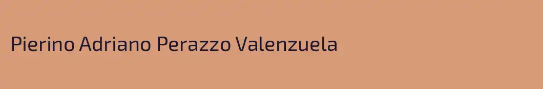 Pierino Adriano Perazzo Valenzuela